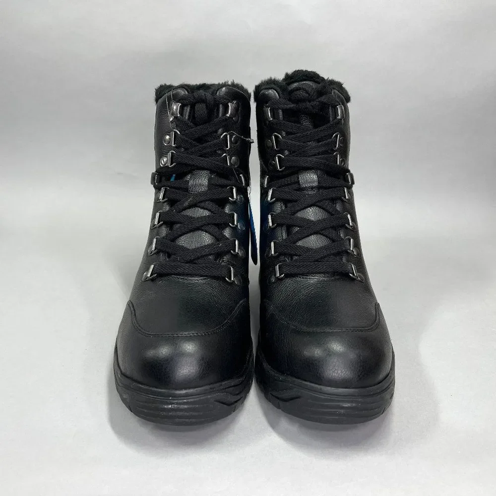 Tundra Lucania Boots Women's‎ Size 10 Black Leather Waterproof Lace Up Combat